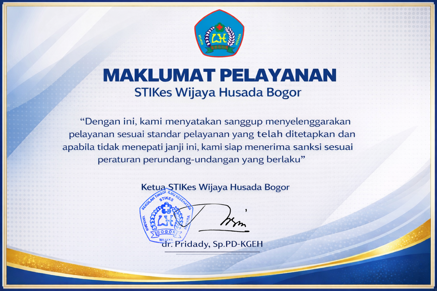 Maklumat Pelayanan