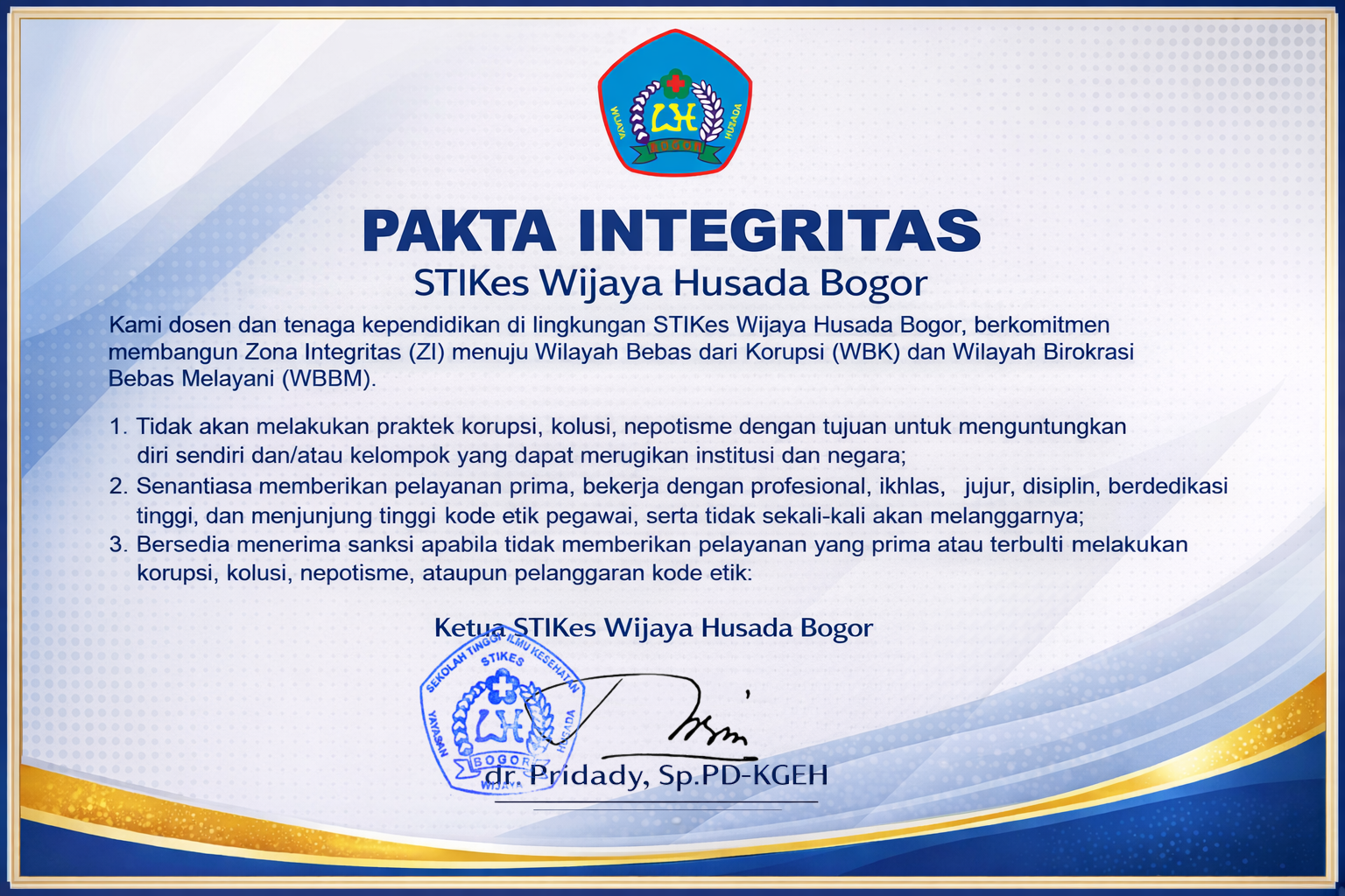 Pakta Integritas